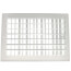 12" x 8" (Wall Opening Size) White Commercial Supply Register (821 Series)
