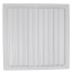 12" x 12" (Wall Opening Size) White Commercial Supply Register (821 Series)