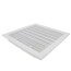 12" x 12" (Wall Opening Size) White Commercial Supply Register (821 Series)