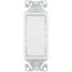 Decorator Single Pole Rocker Switch, Flush Mount - White (15A, 120/277V)