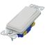 Decorator Single Pole Rocker Switch, Flush Mount - White (15A, 120/277V)