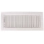 16" x 6" (Wall Opening Size) White Commercial Supply Register (821 Series)