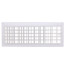 18" x 6" (Wall Opening Size) White Commercial Supply Register (821 Series)
