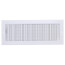 18" x 6" (Wall Opening Size) White Commercial Supply Register (821 Series)