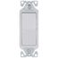 Decorator 3-Way Rocker Switch, Flush Mount - White (15A, 120/277V)