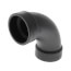 1-1/2" Hub ABS DWV 90-Degree Long Turn Elbow