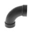1-1/2" Hub ABS DWV 90-Degree Long Turn Elbow