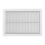 8" x 4" (Wall Opening Size) White Commercial Supply Register (831 Series)