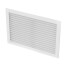 8" x 4" (Wall Opening Size) White Commercial Supply Register (831 Series)