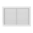 8" x 4" (Wall Opening Size) White Commercial Supply Register (831 Series)