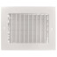 14" x 4" (Wall Opening Size) White Commercial Supply Register (831 Series)