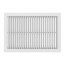 14" x 8" (Wall Opening Size) White Commercial Supply Register (831 Series)
