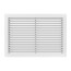 14" x 8" (Wall Opening Size) White Commercial Supply Register (831 Series)