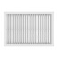 24" x 6" (Wall Opening Size) White Commercial Supply Register (831 Series)
