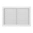 24" x 6" (Wall Opening Size) White Commercial Supply Register (831 Series)