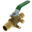 3/4" Cold Expansion PEX Ball Valve w/ Waste Drain & Drop Ear Elbow (Lead Free)