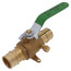 1" Cold Expansion PEX Full Port Ball Valve w/ Waste Drain & Drop Ear Elbow (Lead Free)
