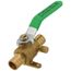 3/4" PEX Ball Valve w/ Waste Drain & Drop Ear Elbow (Lead Free)