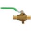 3/4" PEX Ball Valve w/ Waste Drain & Drop Ear Elbow (Lead Free)