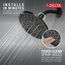 4 Setting Shower Head (Matte Black), 75617BL