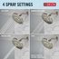 4 Setting Shower Head (Spotshield Brushed Nickel), 75617SN