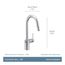 Align 1 Handle Pulldown Kitchen Faucet, 1.5 GPM, 7565EWC (Chrome)