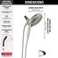 In2ition 7-Setting 2-in-1 Shower (Satin Nickel), 75687SN