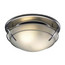 Model 757SNNT Decorative Ventilation Fan with Light, Satin Nickel Finish (80 CFM)