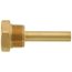 3/4" NPT Stepped Shank Thermowell with 4" Stem, 1-3/4" Insertion