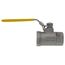 3/4" Standard Port Stainless Steel Threaded Ball Valve w/ Locking Handle, 30 Cv (Lead Free)