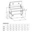 Large Capacity Slant Top Equipment Storage Box with 3 Shelves, Double-Hinged Cover & Concealed Lock Protectors, Green