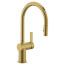 Cia Smart Single Handle High Arc Pulldown Kitchen Faucet (Brushed Gold), 7622EVBG