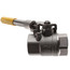 1-1/2" Threaded CF8M Stainless Steel Ball Valve w/ Spring Return Lever (Lead Free)