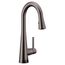 Sleek Black Stainless 1 Handle Pulldown Bar Faucet, 7664BLS