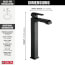 Ara Single Handle Vessel Bathroom Faucet (Matte Black), 767LF-BL