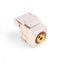 RCA 110-termination Quickport, Connector (Yellow) Barrel (Light Almond) Housing