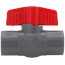 3/4" 770G PVC Sch. 80 Ball Valve w/ Solvent Ends (Gray)