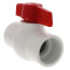 1-1/4" 770N SCH 40 Economy PVC Ball Valve - Solvent Ends