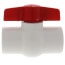 1-1/4" 770N SCH 40 Economy PVC Ball Valve - Solvent Ends