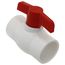 1-1/4" 770N SCH 40 Economy PVC Ball Valve - Solvent Ends