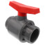 2-1/2" 770G SCH 80 PVC Ball Valve w/ Solvent Ends (Gray)