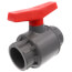 2-1/2" 770G SCH 80 PVC Ball Valve w/ Solvent Ends (Gray)