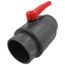 6" 770N SCH 80 Economy PVC Ball Valve - Solvent Ends