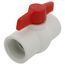 1-1/2" 770N SCH 40 Economy PVC Ball Valve - Threaded Ends
