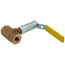 1/4" FNPT Full Port 2-Piece Ball Valve w/ Mounting Pad, Stainless Steel Ball & 2-1/4" Stem