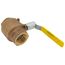 2" FNPT Full Port 2-Piece Ball Valve w/ Mounting Pad, Stainless Steel Ball & 2-1/4" Stem