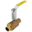3/4" Solder Full Port 2-Piece Ball Valve w/ Stainless Steel Ball & 2-1/4" Stem