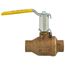 1-1/4" Solder Full Port 2-Piece Ball Valve w/ Stainless Steel Ball & 2-1/4" Stem