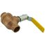1-1/4" Solder Full Port 2-Piece Ball Valve w/ Stainless Steel Ball & 2-1/4" Stem