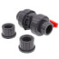 3/4" 772ST SCH 80 Gray True Union PVC Ball Valve (Solvent & Threaded)